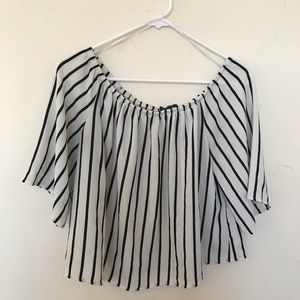 Striped off the Shoulder Shirt